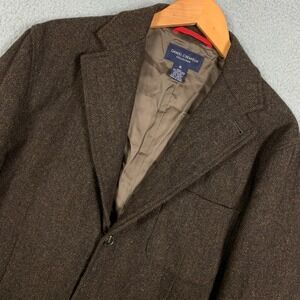 Daniel Cremieux Sport Coat XL Brown Moon Lambswool Herringbone Hunting Tweed